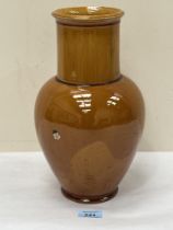 A 19th Century Dunmore pottery vase. Impressed mark. 12" high. Glaze chip.