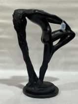 An Austin sculpture figure, "Sultry Awakening" after Klara Sever. 22" high.