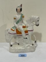 A 19th Century Staffordshire figure of Campbell. 9¼" high.