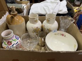 Miscellaneous ceramics and glassware.