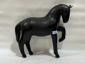 A leather horse. 15" high.