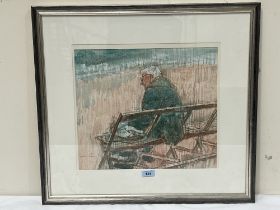 *GORDON THOMAS STEWART. CANADIAN 1924-2015. No. 2. Late Lunch and Tide. Signed. Signed again and