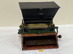 A 19th Century cartridge loader by James Dixon & Sons, Sheffield for Dixon and Simpson's. 14" wide