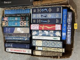 Two boxes of Folio Society and other books.