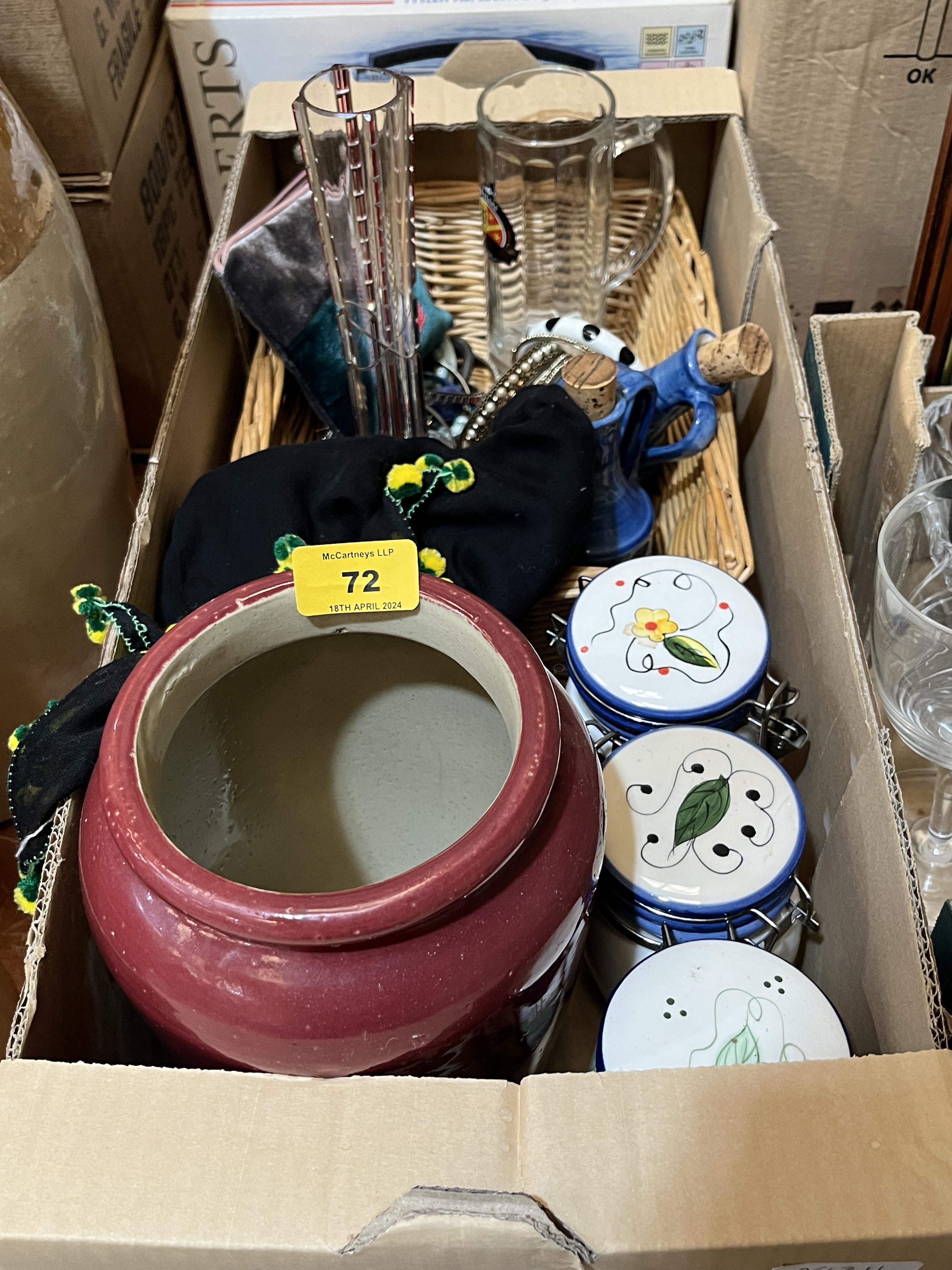 Two boxes of ceramics and sundries. - Image 2 of 2