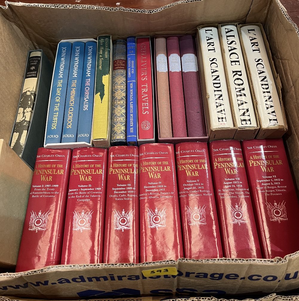 Two boxes of books including Folio Society. - Image 2 of 2