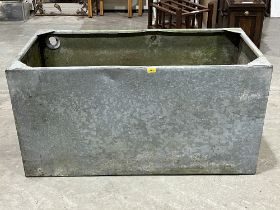 A galvanised tank 48" x 24" x 24"