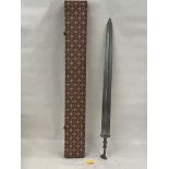 A Han style sword. 26" long. Cased.