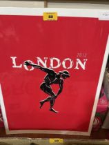 A poster for the 2012 London Olympics. 20" x 14".