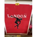 A poster for the 2012 London Olympics. 20" x 14".