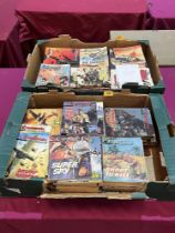 Two boxes of Commando comics, approx. 250.
