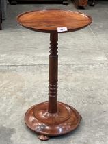 A cedarwood lamp table. 22" high.
