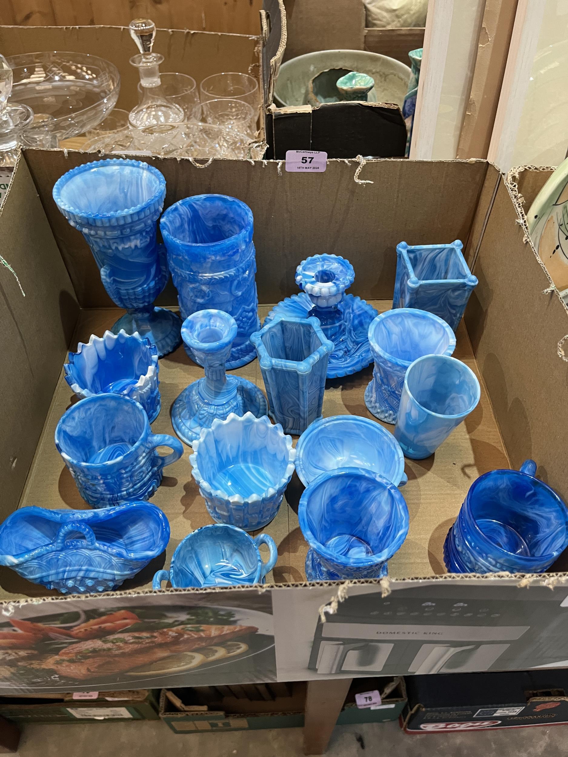 A collection of Victorian Sowerby and other North-Eastern pressed glass.