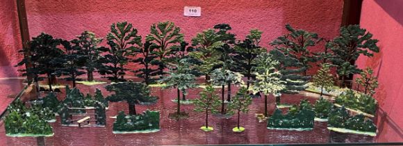 Britains Toys. A collection of trees.