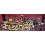 Britains Toys. A collection of farm animals, figures, carts, fencing etc.