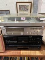 A hi-fi system to comprise a Sony PS-LX2 turntable; a Sony STR-VX2L receiver/amp; a Sony TC-K6115