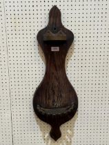 A 19th Century mural churchwarden clay pipe rack. 29" high.