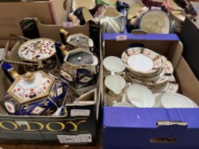 Two boxes of ceramics.