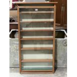 A pine display case. 50½" x 25".