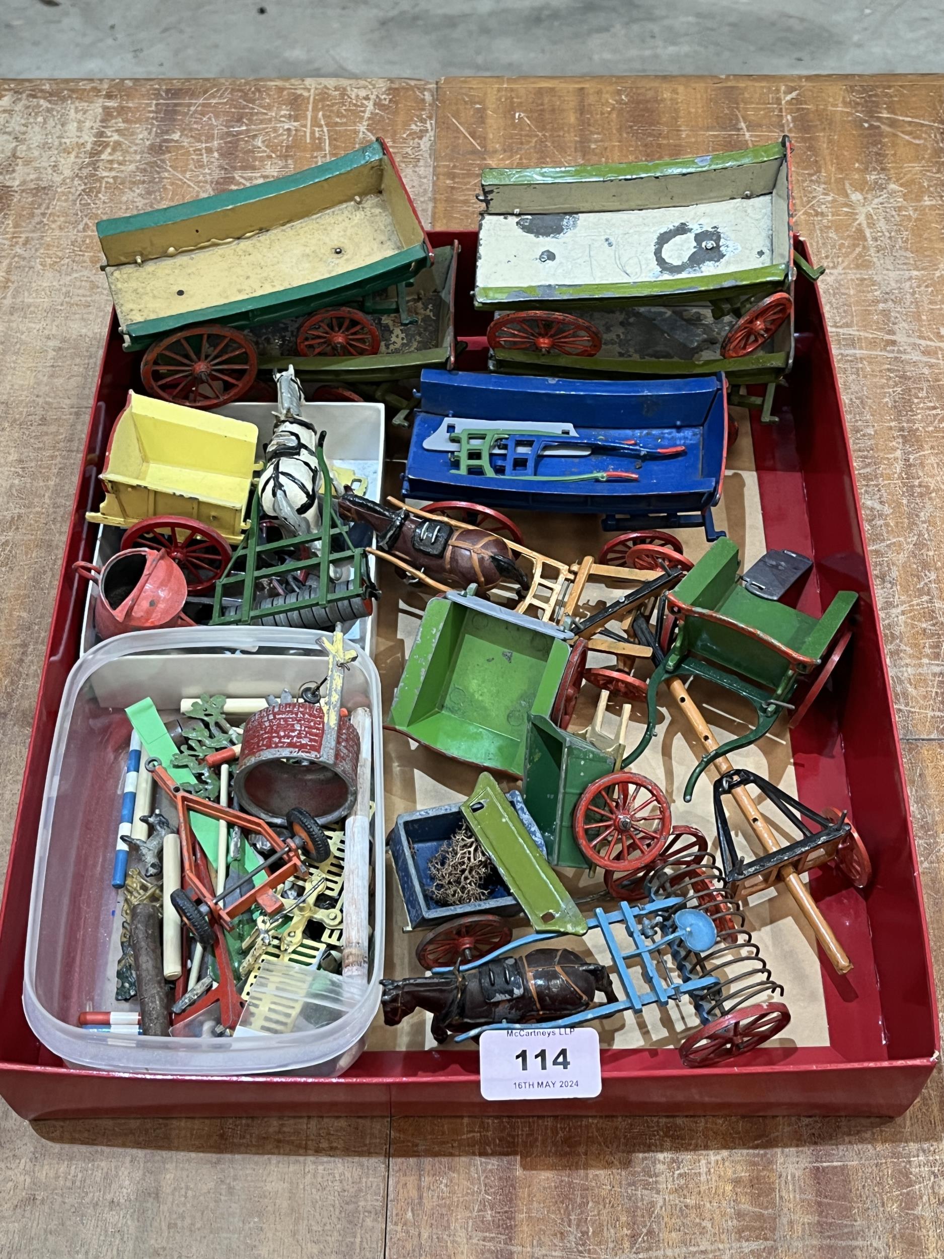 A collection of Britains and other toys, most AF.
