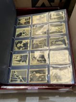 A collection of film star cigarette cards with related memorabilia.