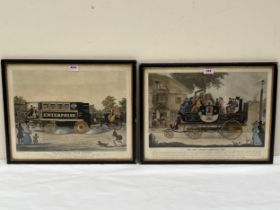 Two 19th Century coaching prints after Summers and Morton. 15" x 18"; 15" x 19".