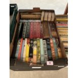 A box of hardback books including seven Reader's Digest condensed books.