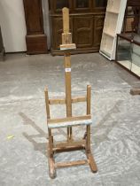 An artist"s studio easel. 42" high.