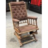 A late 19th Century American rocking chair.