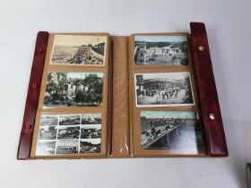 GROUP OF POSTCARDS AND PHOTOGRAPHS,