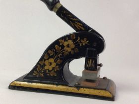 VICTORIAN EMBOSSING PRESS, ALONG WITH FURTHER ITEMS