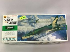 COLLECTION OF MODEL MILITARY AIRCRAFT KITS,