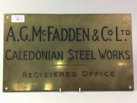 GROUP OF THREE CALEDONIAN STEELWORKS SIGNS,