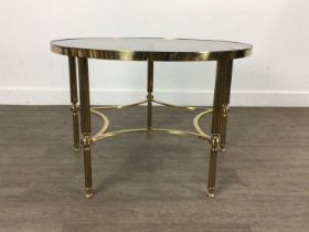 BRASS CIRCULAR COFFEE TABLE,