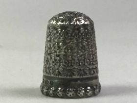 VICTORIAN SILVER THIMBLE, CHARLES HORNER, CHESTER 1895