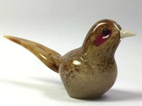 LANGHAM GLASS BIRD, AND OTHER GLASSWARE