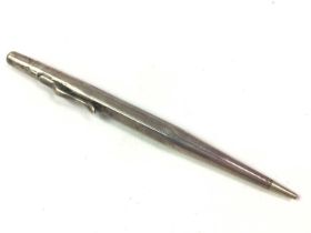 SILVER PROPELLING PENCIL, ALONG WITH FURTHER SILVER