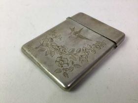GROUP OF SILVER AND PLATED ITEMS,