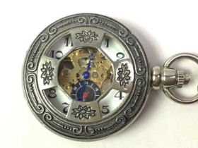 COLLECTION OF REPRODUCTION POCKET AND FOB WATCHES,