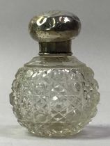 GROUP OF SILVER TOPPED PERFUME/SCENT BOTTLES,