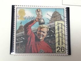 GROUP OF FOOTBALL RELATED STAMPS AND COVERS,