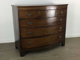 GEORGE IV BOW FRONTED CHEST,