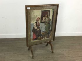 MAHOGANY FIRE SCREEN,