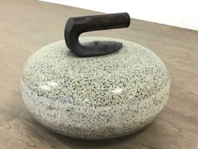 SINGLE CURLING STONE,