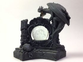 REGENCY FINE ARTS RESIN MODEL OF A DRAGON, AND FURTHER DRAGON MODELS