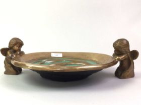 BRONZE BOWL, LATE 20TH CENTURY