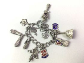 SILVER CHARM BRACELET,