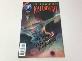 GENE RODDENBERRY'S LOST UNIVERSE SIGNED COMIC,