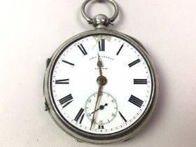 JOHN FOREST OF LONDON, SILVER POCKET WATCH, AND ANOTHER POCKET WATCH