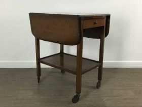 MAHOGANY DRINKS TROLLEY,